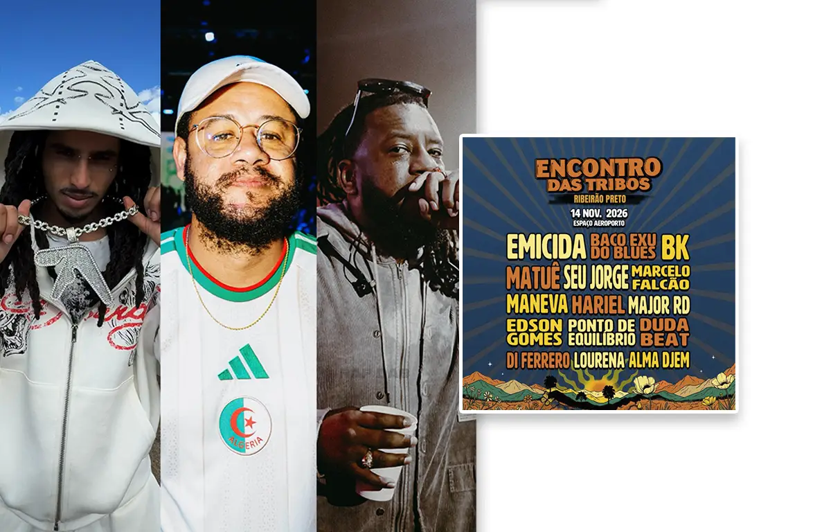 Encontro das Tribos 2026 traz Emicida, BK’, Seu Jorge e mais para Ribeirão Preto - Canal RapRJ